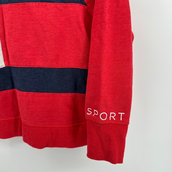 VTG Tommy Hilfiger Sport Big Logo Color Block Crewneck Sweatshirt Women's M - Picture 8 of 9